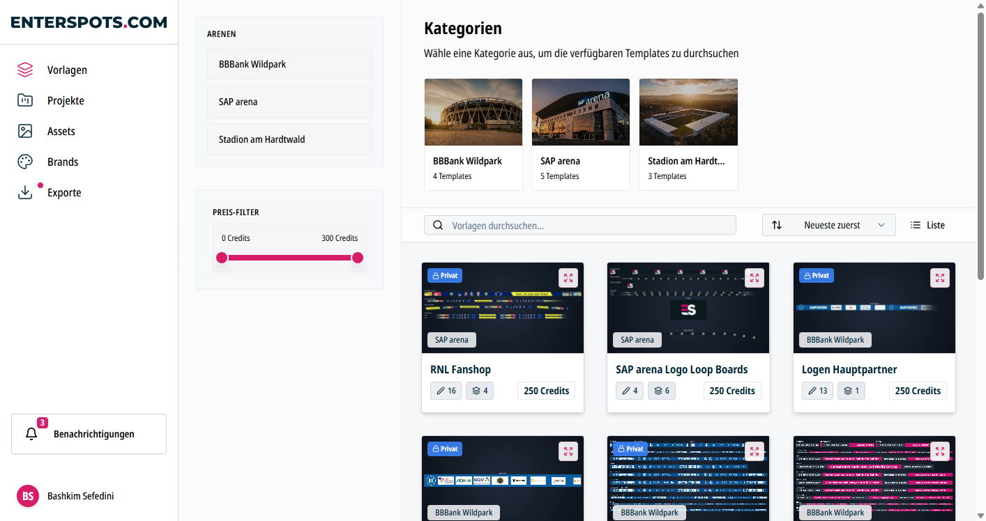 enterspots Templates